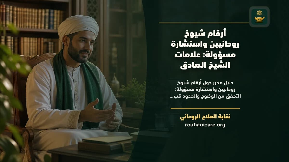 أرقام شيوخ روحانيين واستشارة مسؤولة: علامات الشيخ الصادق