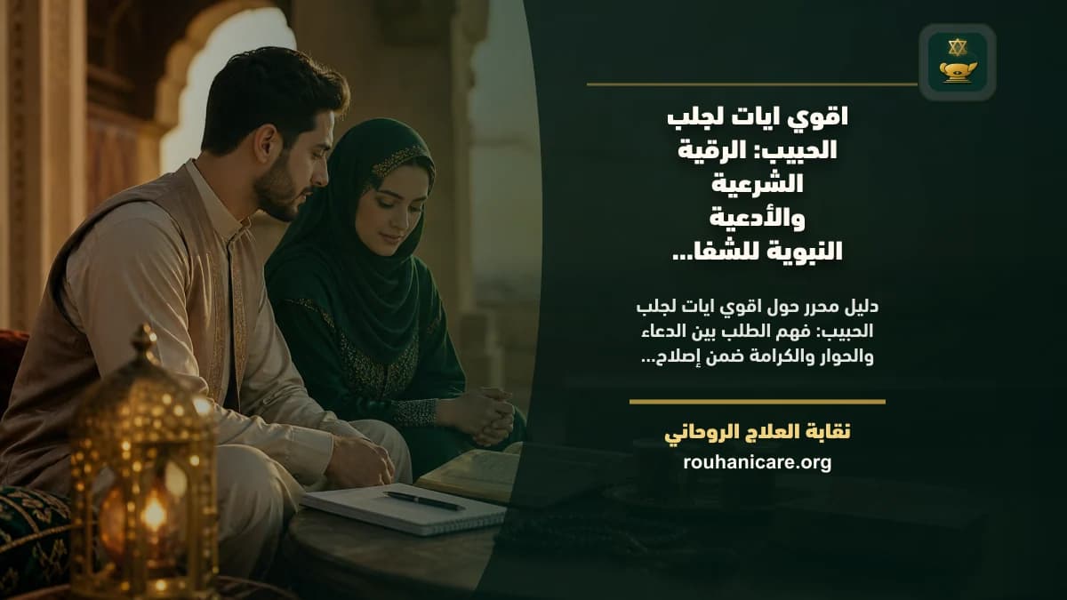 اقوي ايات لجلب الحبيب: الرقية الشرعية والأدعية النبوية للشفاء وتحقيق السكينة