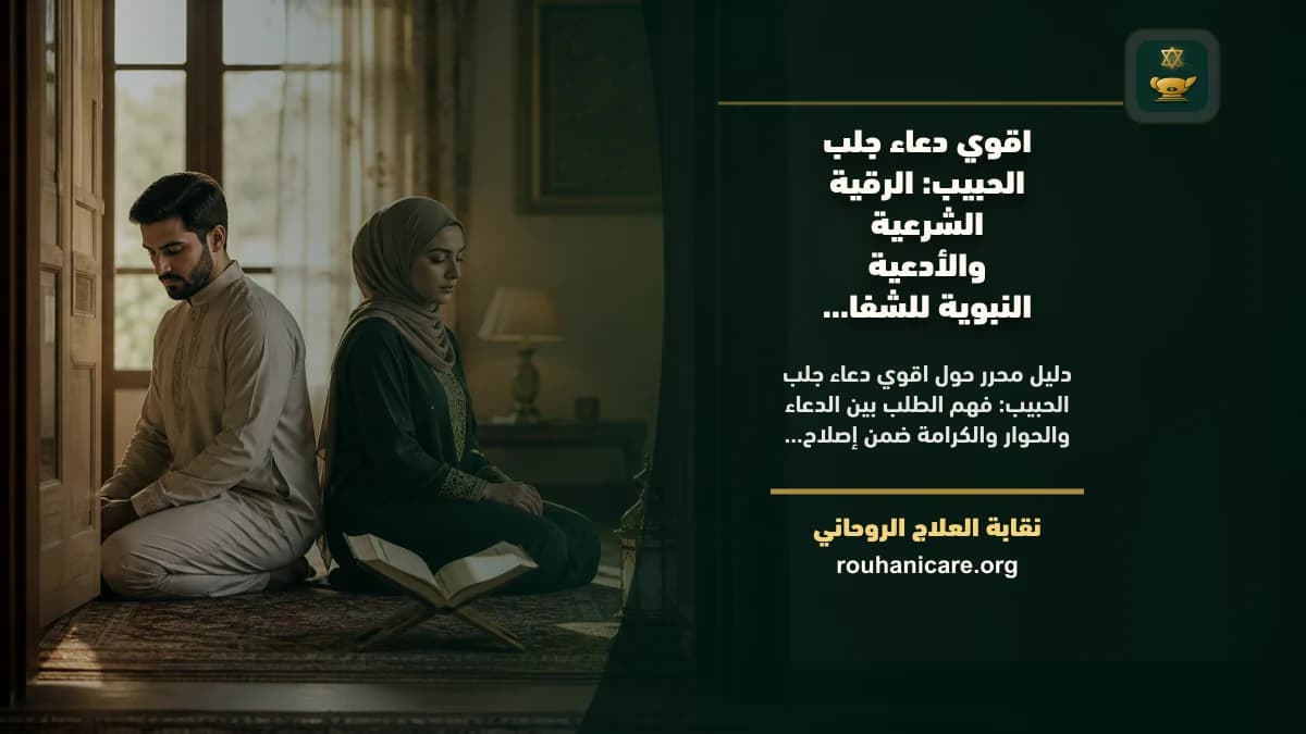 اقوي دعاء جلب الحبيب: الرقية الشرعية والأدعية النبوية للشفاء وتحقيق السكينة
