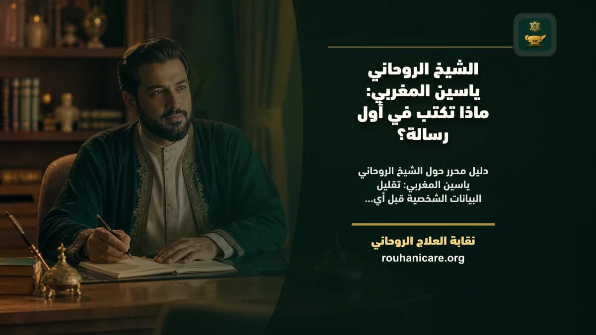 هاتف بجوار دفتر كُتبت فيه نقاط موجزة قبل إرسال رسالة استشارة روحانية