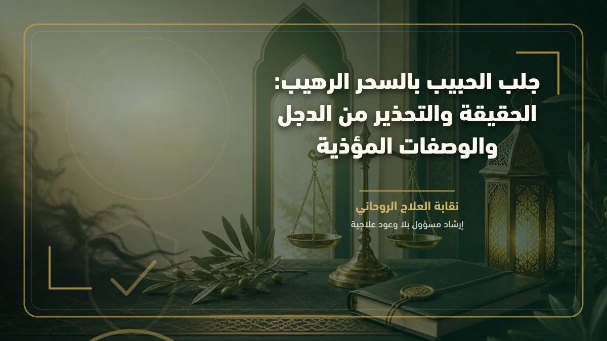 جلب الحبيب بالسحر الرهيب: الحقيقة والتحذير من الدجل والوصفات المؤذية