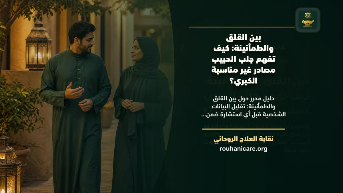 بين القلق والطمأنينة: كيف تفهم جلب الحبيب مصادر غير مناسبة الكبري؟
