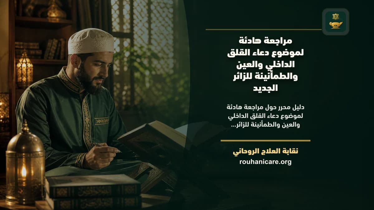 مراجعة هادئة لموضوع دعاء القلق الداخلي والعين والطمأنينة للزائر الجديد