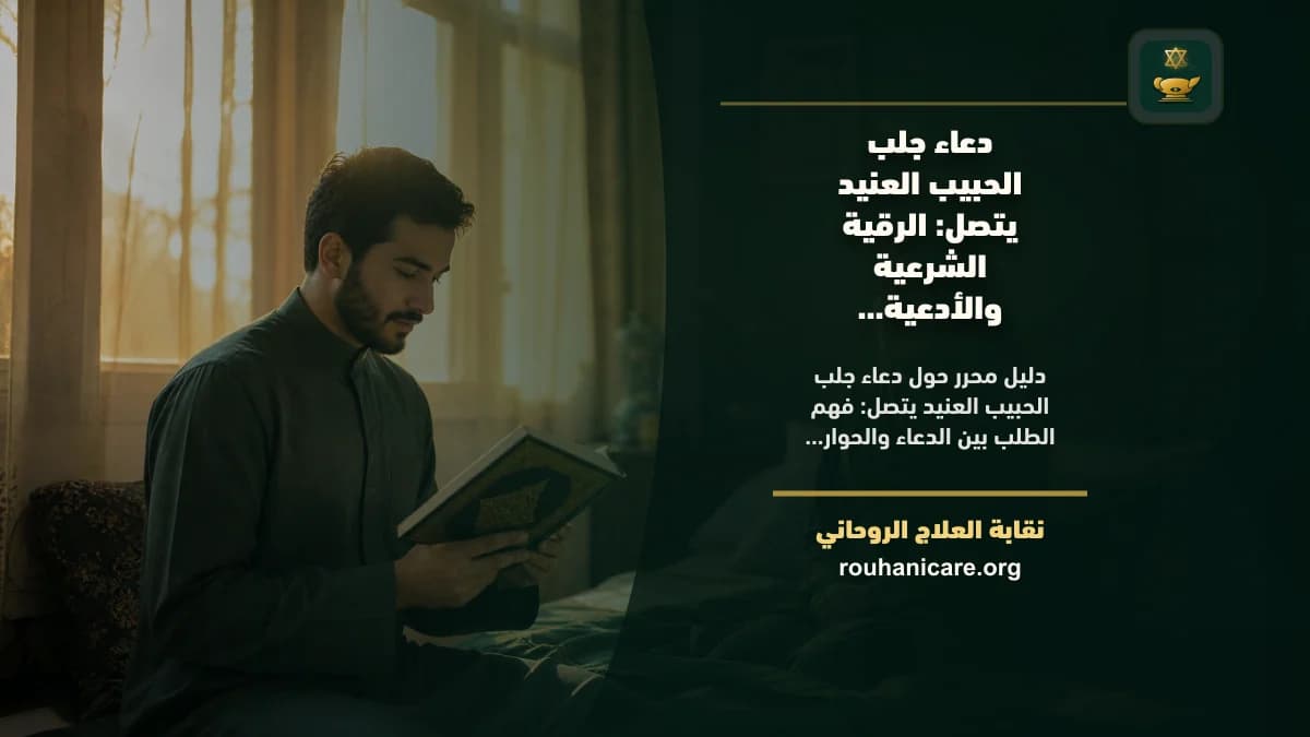 دعاء جلب الحبيب العنيد يتصل: الرقية الشرعية والأدعية النبوية للشفاء وتحقيق السكينة