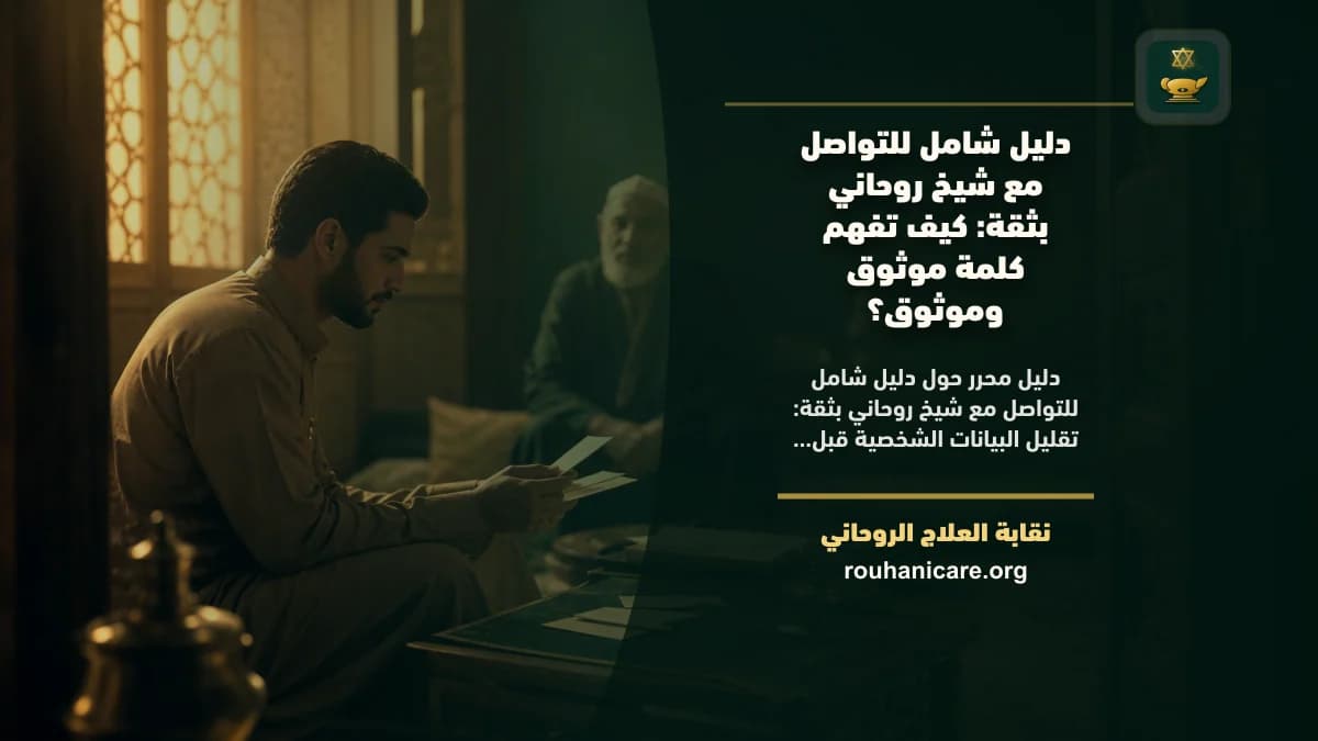 مساحة هادئة للقراءة وتدوين أسئلة الثقة قبل استشارة روحانية