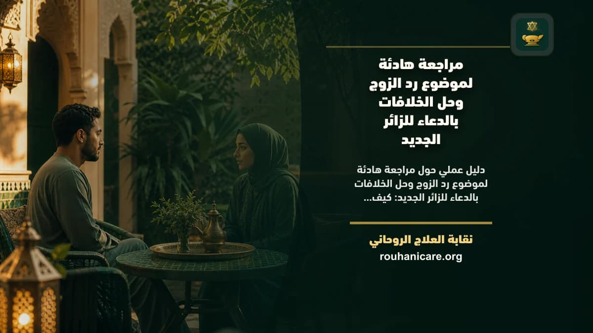رد الزوج وحل الخلافات بالدعاء: الرقية الشرعية والأدعية النبوية للشفاء وتحقيق السكينة