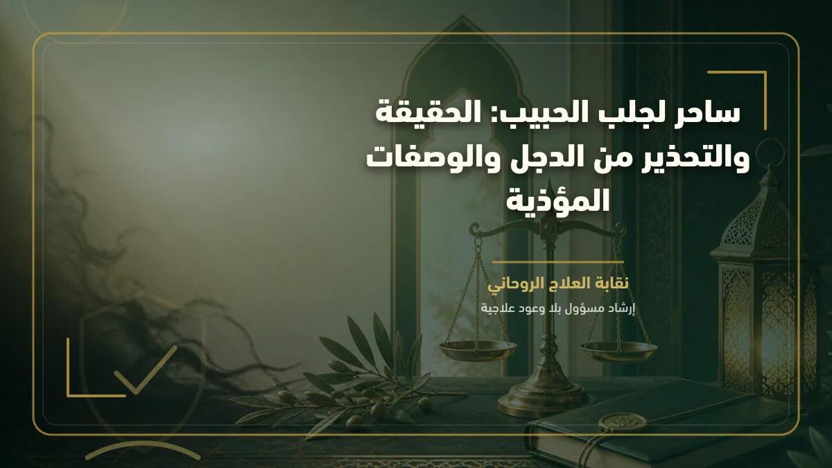 ساحر لجلب الحبيب: الحقيقة والتحذير من الدجل والوصفات المؤذية