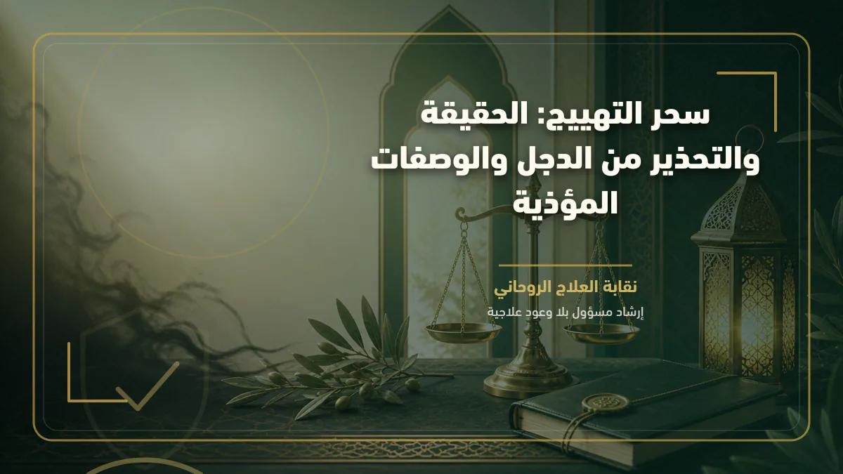 سحر التهييج: الحقيقة والتحذير من الدجل والوصفات المؤذية