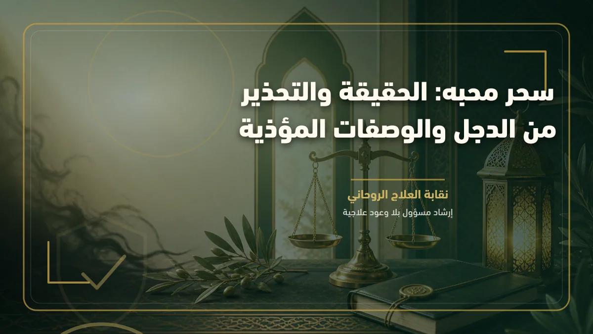 سحر محبه: الحقيقة والتحذير من الدجل والوصفات المؤذية
