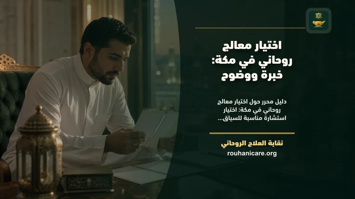 اختيار معالج روحاني في مكة: خبرة ووضوح