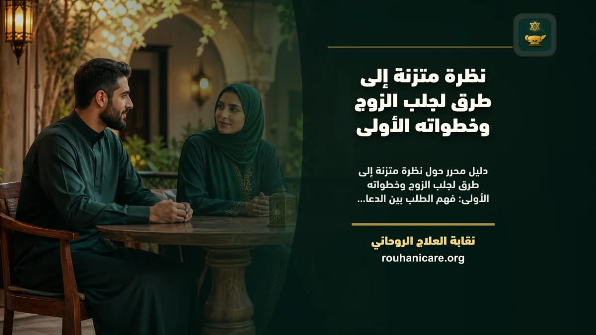 نظرة متزنة إلى طرق لجلب الزوج وخطواته الأولى