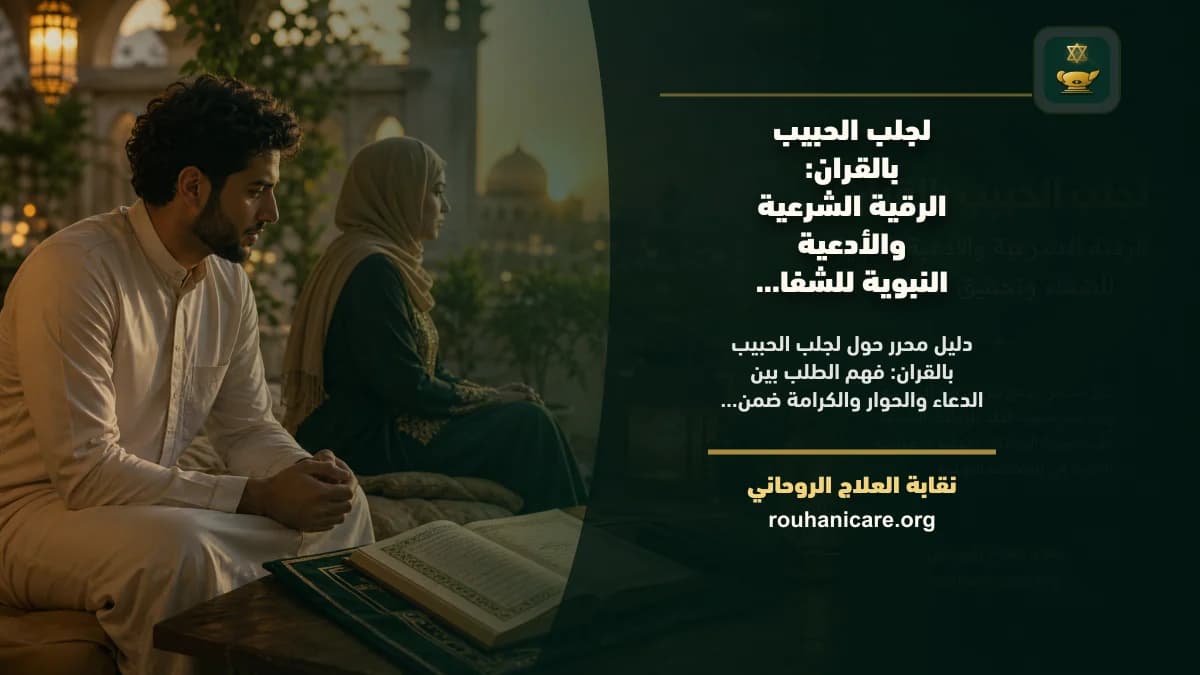 لجلب الحبيب بالقران: الرقية الشرعية والأدعية النبوية للشفاء وتحقيق السكينة