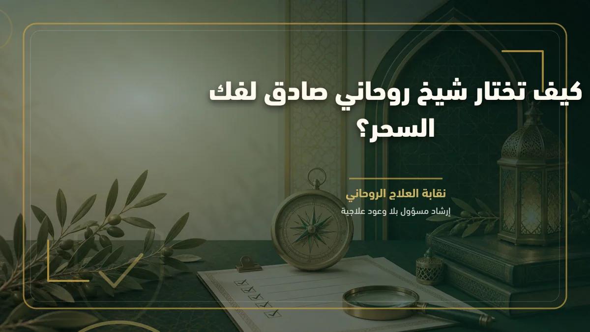 كيف تختار شيخ روحاني صادق لفك السحر؟