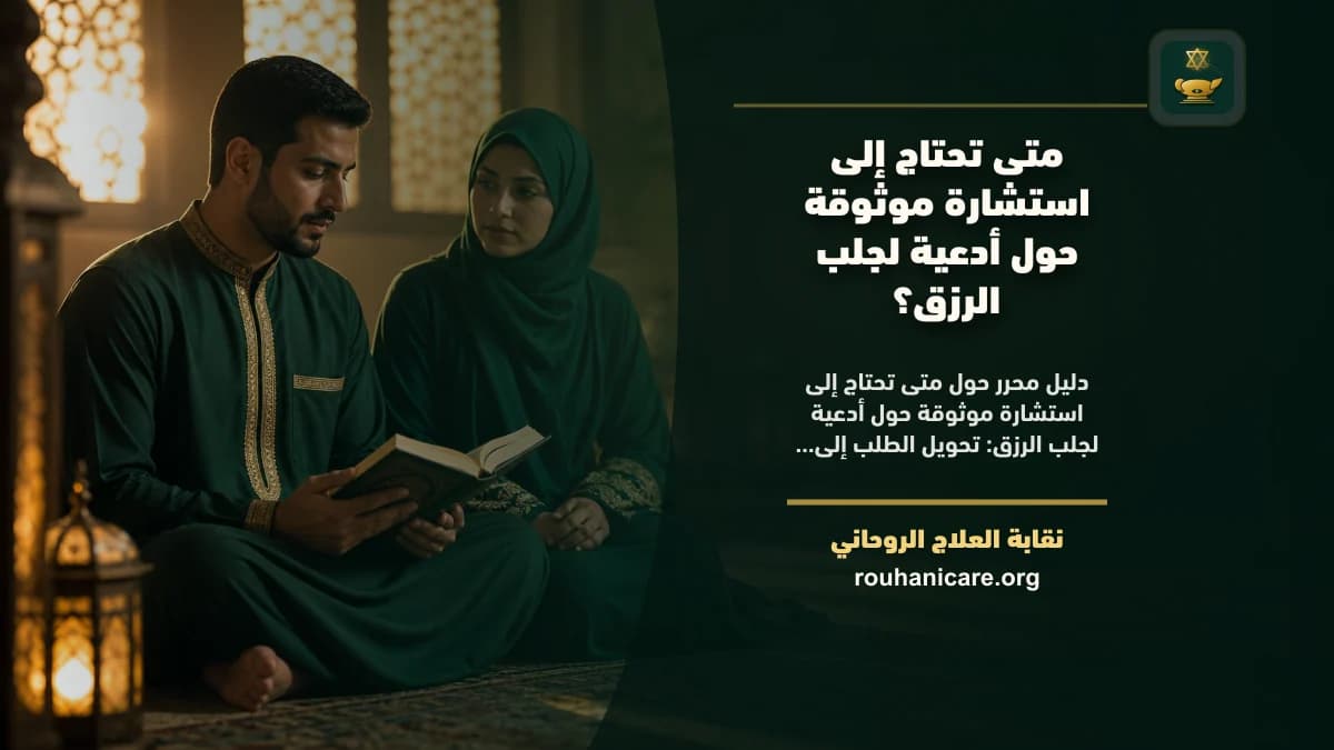 متى تحتاج إلى استشارة موثوقة حول أدعية لجلب الرزق؟