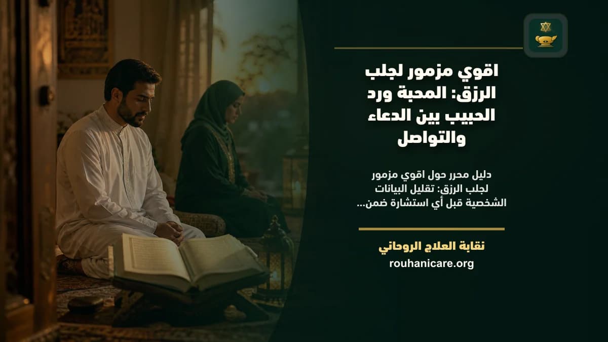 اقوي مزمور لجلب الرزق: المحبة ورد الحبيب بين الدعاء والتواصل