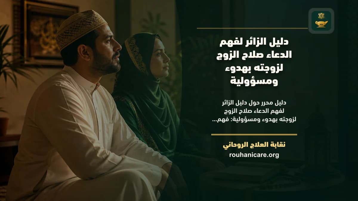 دليل الزائر لفهم الدعاء صلاح الزوج لزوجته بهدوء ومسؤولية