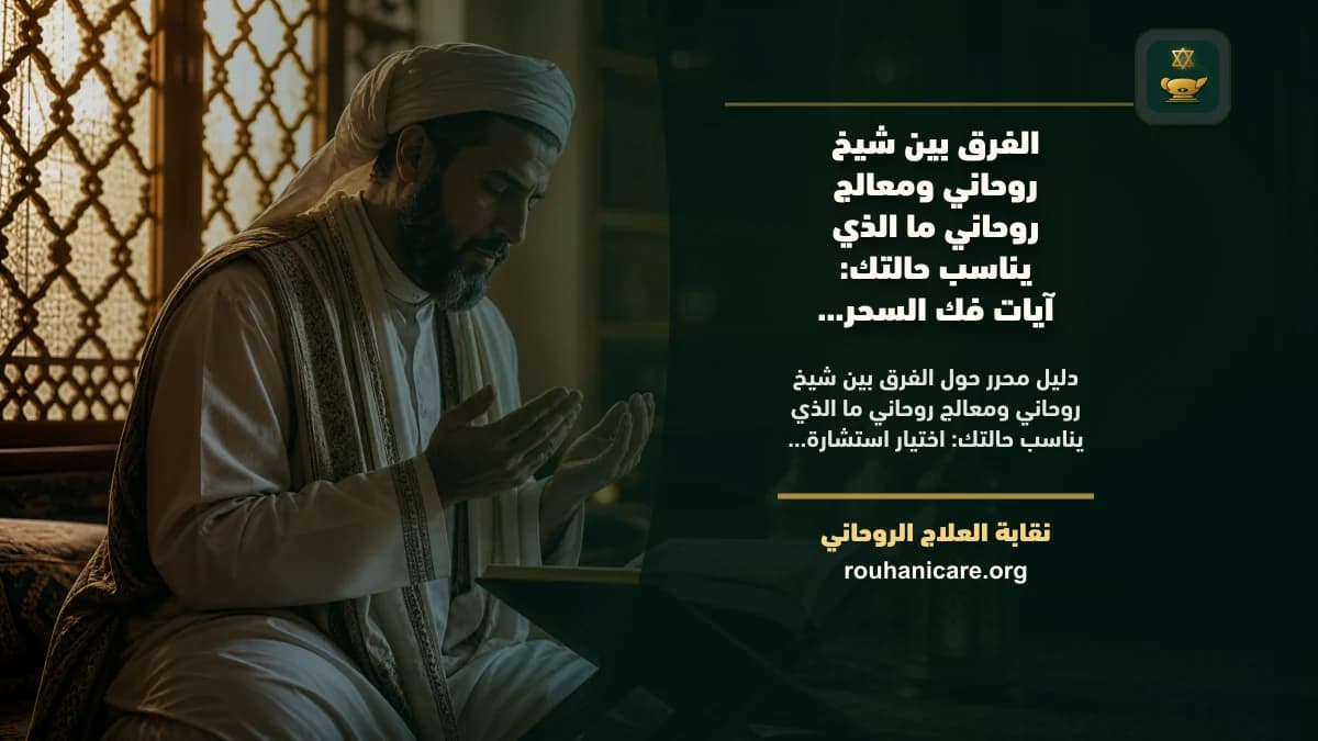 الفرق بين شيخ روحاني ومعالج روحاني ما الذي يناسب حالتك: آيات فك السحر كما تُقرأ في الرقية