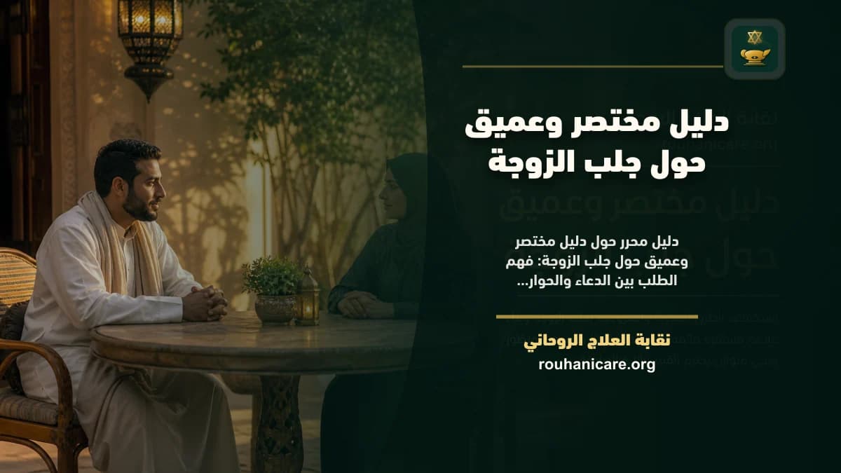 دليل مختصر وعميق حول جلب الزوجة