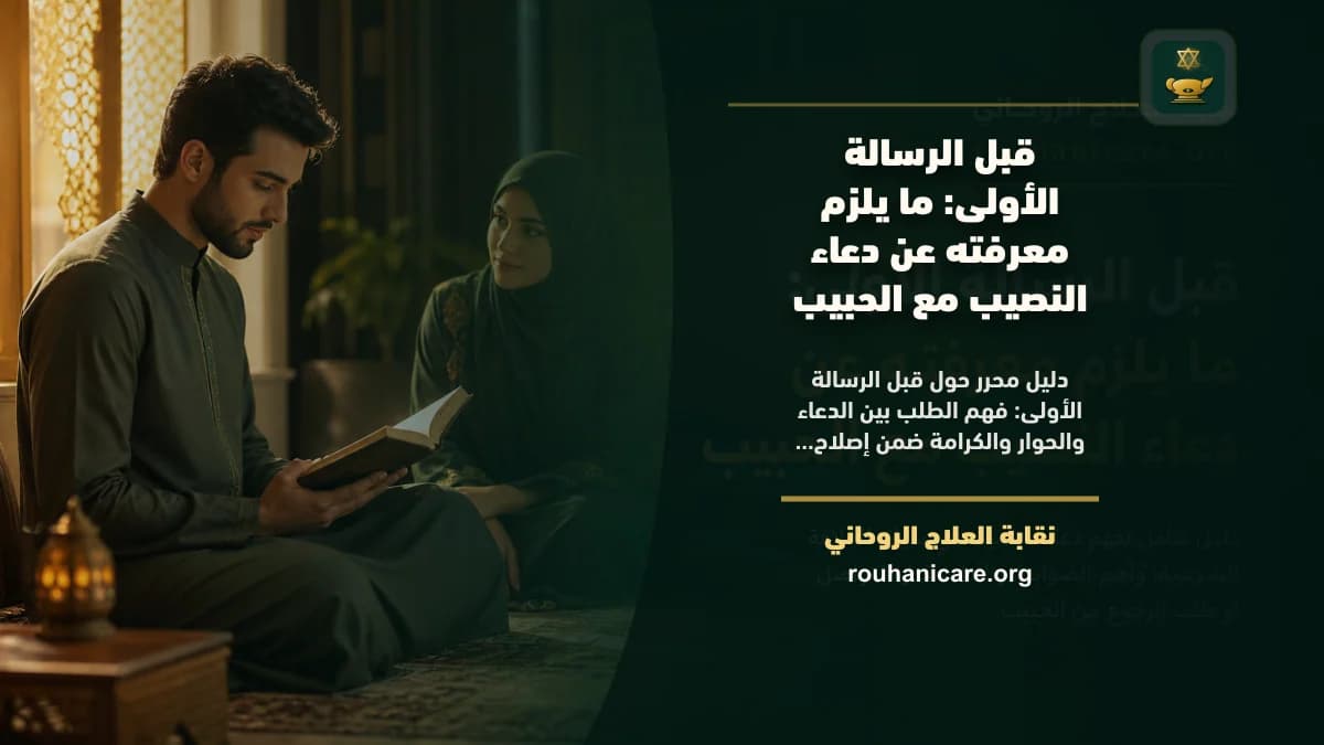 قبل الرسالة الأولى: ما يلزم معرفته عن دعاء النصيب مع الحبيب