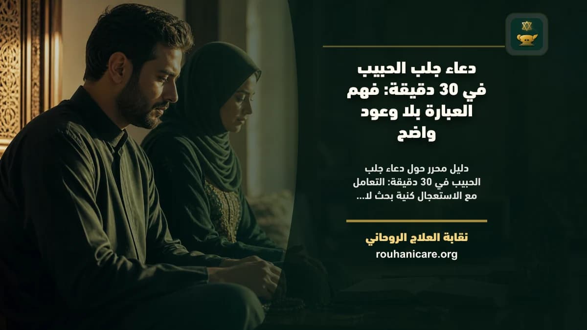 دعاء جلب الحبيب في 30 دقيقة: فهم العبارة بلا وعود سريعة