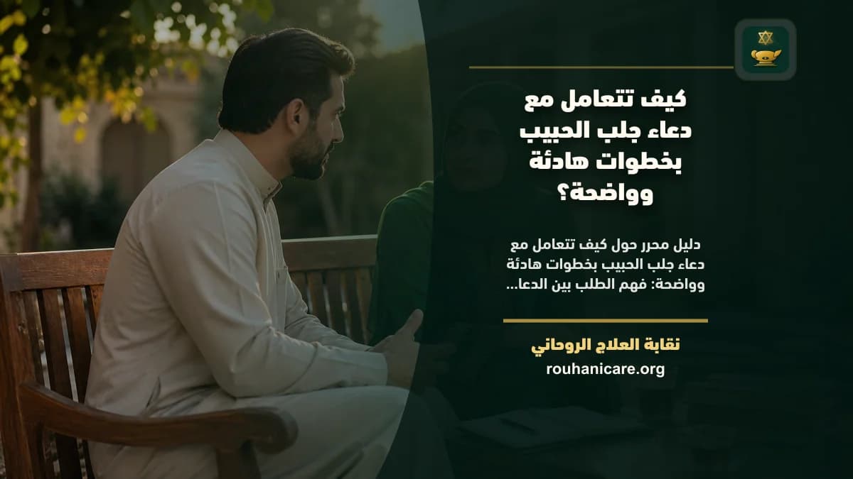كيف تتعامل مع دعاء جلب الحبيب بخطوات هادئة وواضحة؟