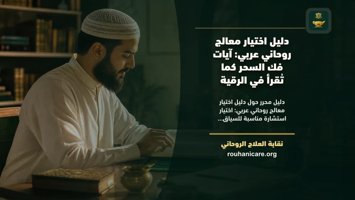 دليل اختيار معالج روحاني عربي: آيات فك السحر كما تُقرأ في الرقية