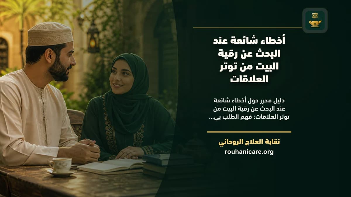 أخطاء شائعة عند البحث عن رقية البيت من توتر العلاقات