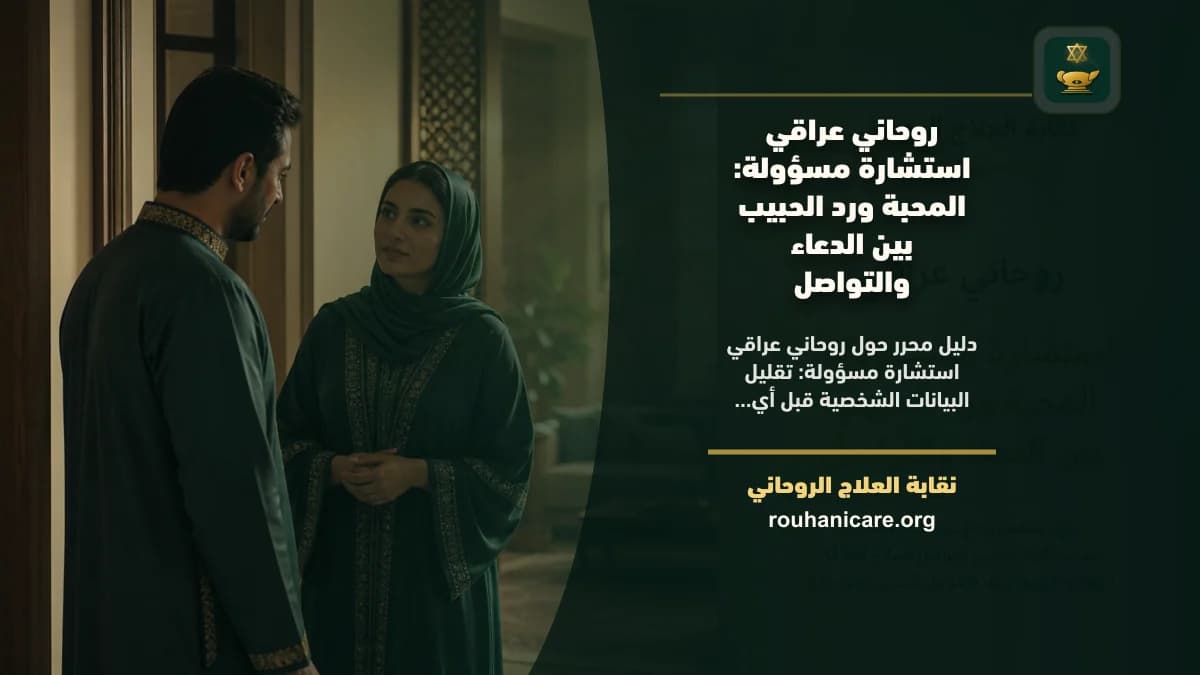 روحاني عراقي استشارة مسؤولة: المحبة ورد الحبيب بين الدعاء والتواصل