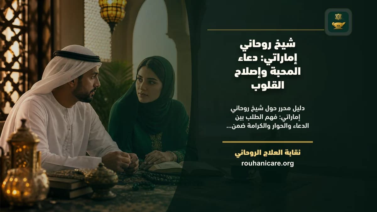 شيخ روحاني إماراتي: دعاء المحبة وإصلاح القلوب