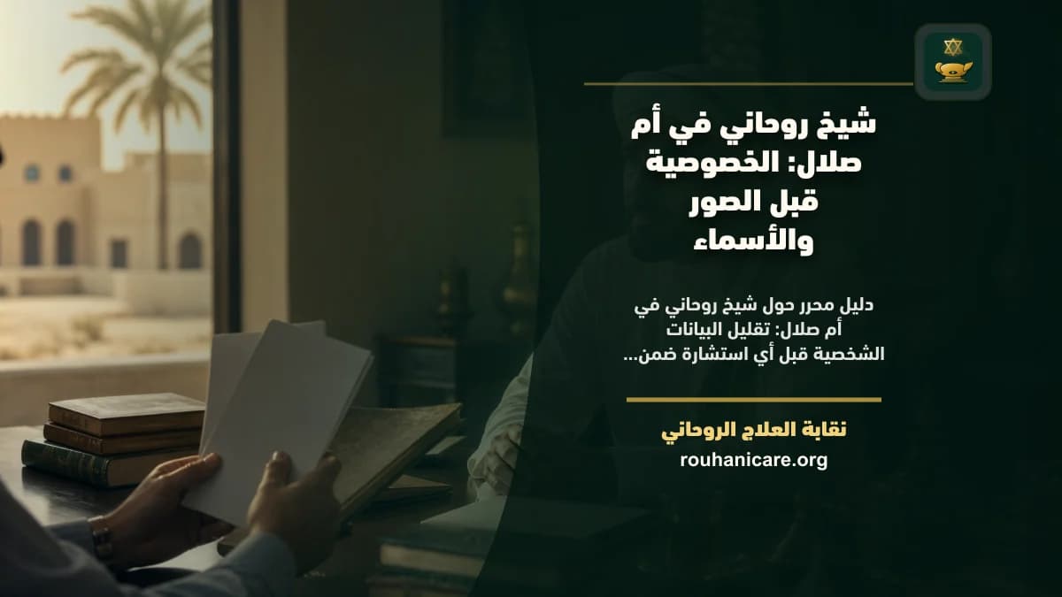 شيخ روحاني في أم صلال: الخصوصية قبل الصور والأسماء
