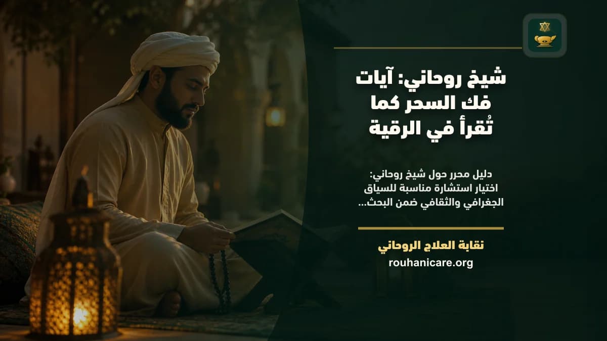 شيخ روحاني: آيات فك السحر كما تُقرأ في الرقية