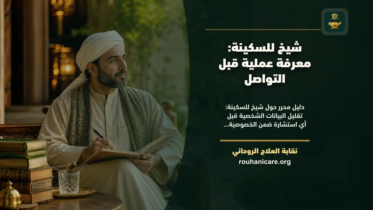 شيخ للسكينة: معرفة عملية قبل التواصل