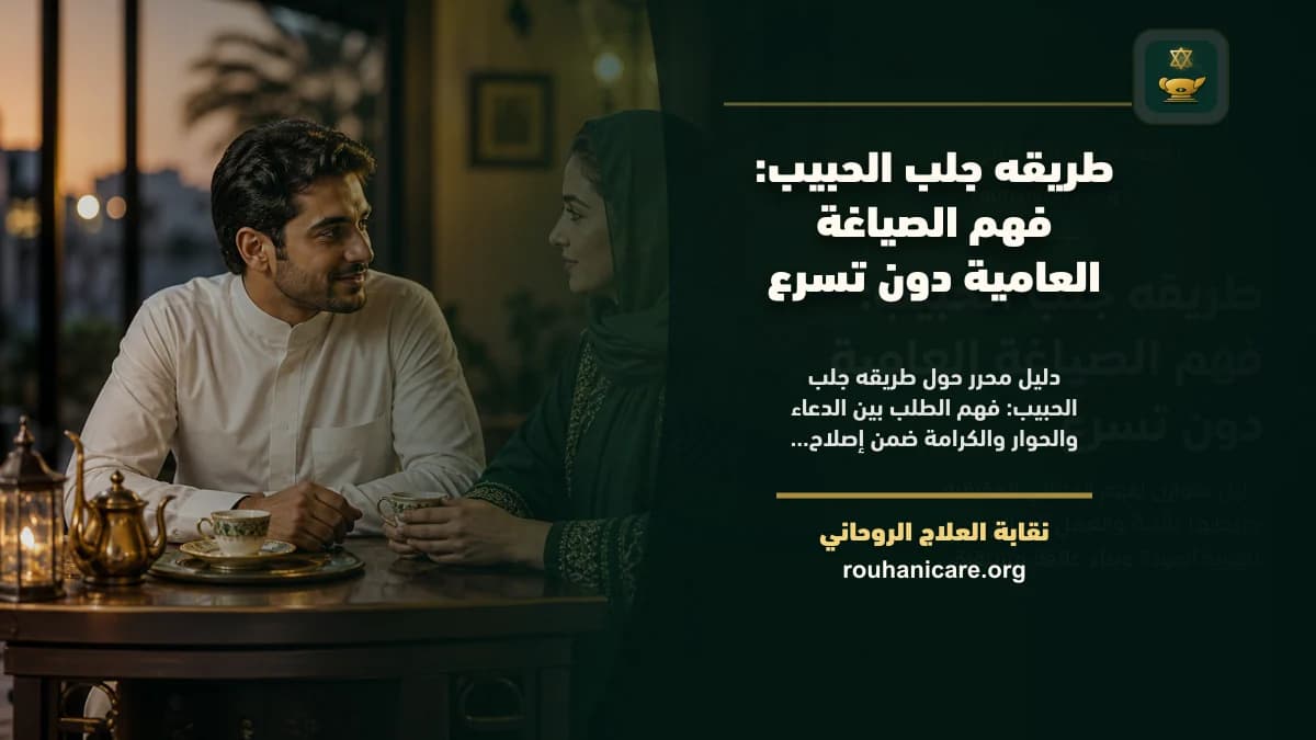 طريقه جلب الحبيب: فهم الصياغة العامية دون تسرع