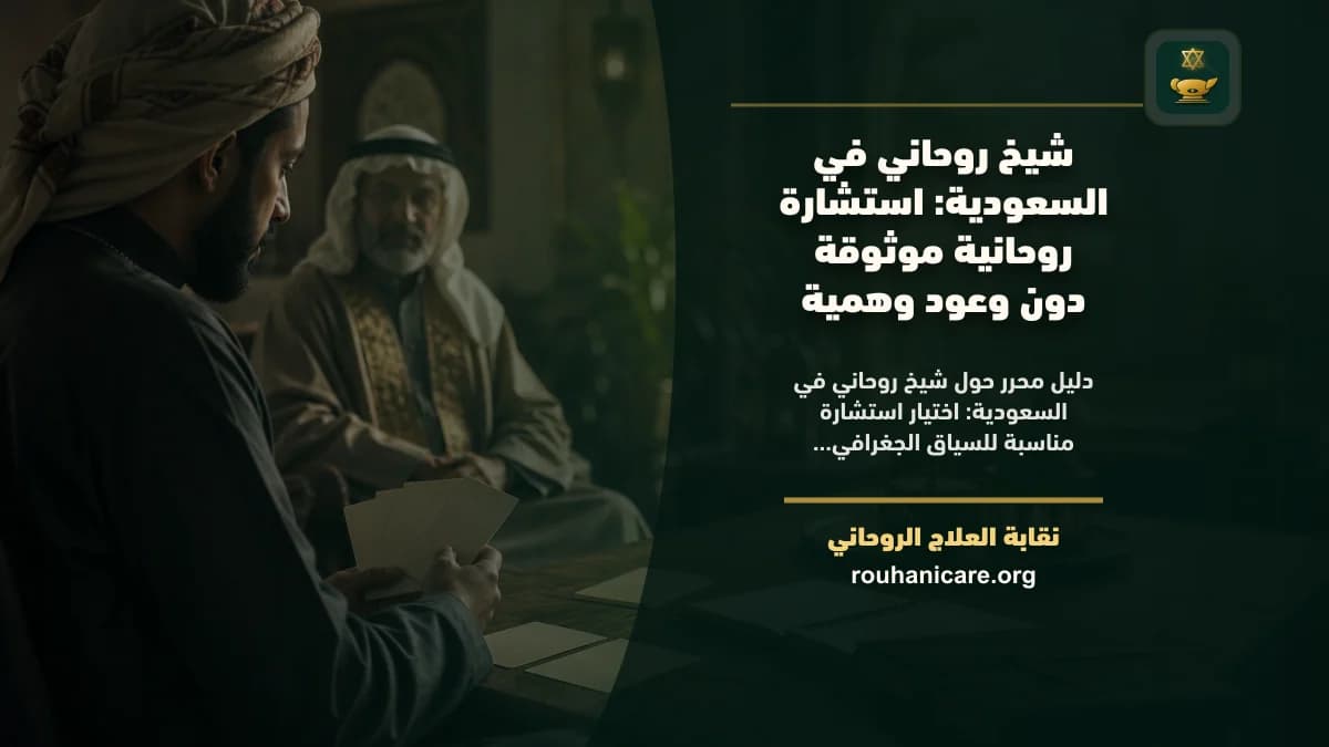 شيخ روحاني في السعودية: استشارة روحانية موثوقة دون وعود وهمية